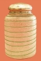 Чайница Стекло кракле с нитью, белый металл Российская империя, конец XIX века 1889 г инфо 3427k.