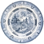 Тарелка Фаянс, подглазурная печать Англия, середина XIX века Sarreguemines U&C, Yeddo 1856 г инфо 3445k.