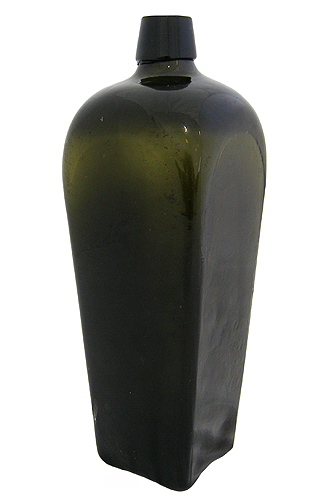 Бутыль штофного типа (Темно-зеленое стекло - Россия, середина XIX века) 1850 г инфо 3695k.