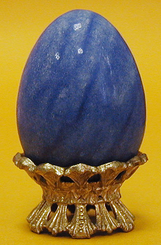 Яйцо пасхальное на подставке - Кианит (дистен) Вторая половина XX века 1952 г инфо 6139l.
