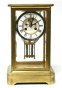 Часы каминные с маятником Стекло, латунь Европа, начало ХХ века 1907 г инфо 8858b.