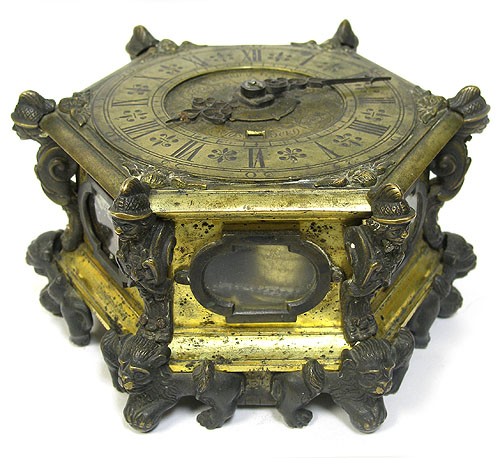 Часы настольные (Бронза, слюда, металл, гравировка - Кенигсберг, конец XVIII века) 9999 г инфо 8866b.