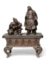 Жанровая композиция (бронза, литье, гравировка, чеканка), Китай, конец XIX века 1890 г инфо 8906b.
