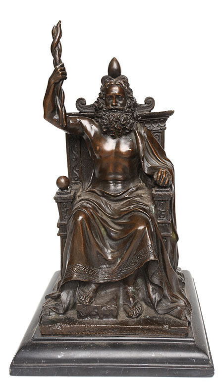 Скульптура "Зевс" (бронза, литье, мрамор), Западная Европа, третья четверть XX века так называемых «семи чудес света» инфо 8925b.