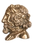 Профиль Евклида (бронза, литье, Россия, первая четверть XX века) 1920 г инфо 9012b.