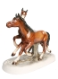 Статуэтка "Лошади" Фаянс, подглазурная роспись Германия, середина ХХ века гривы и хвосты, белые ноги инфо 369n.