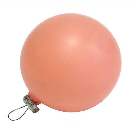 Елочная игрушка "Розовый шар" Матовое стекло СССР, 50-е годы XX века 6 см Сохранность очень хорошая инфо 2669n.