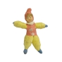 Елочная игрушка "Арлекин в желто-розовом костюме" (Вата, папье-маше - СССР, 1950-е годы) 9,5 см Сохранность очень хорошая инфо 2751n.