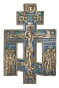 Крест киотный (металл, эмаль), Россия, конец XIX - начало ХХ века 1895 г инфо 6194g.
