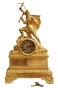 Часы каминные "Рыцарь с арбалетом" (Бронза, золочение - Западная Европа, начало XX века) свой хвост, - символ вечности инфо 6407g.