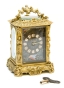 Часы каретные (Бронза, стекло - Западная Европа, конец ХIХ века) 1893 г инфо 6416g.