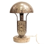 Лампа-часы в стиле "Ар-деко" (Мрамор, бронза, резьба по камню, литье - Венгрия, 1937 - 1940-е гг ) соединились в одном оригинальном предмете инфо 6437g.