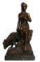 Фигура "Жертва богам" Бронза, патинирование, черный мрамор (Франция, ХХ век) уверенностью сказать о настоящей скульптуре инфо 6670g.